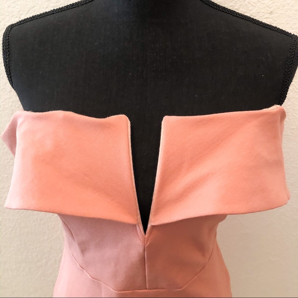 NWT Off The Shoulder Body Con Dress in Mauve - Picture 5 of 8